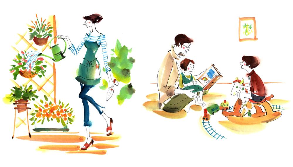 オシャレな表紙、裏表紙、扉、挿し絵カットなどに対応できるイラスト描かせて頂きます