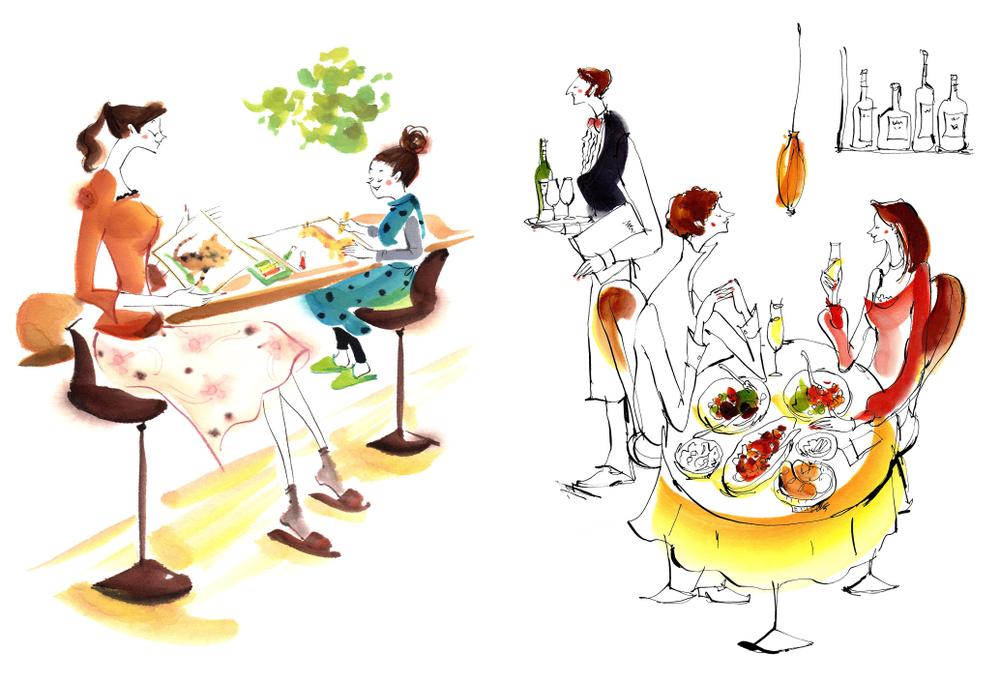 オシャレな表紙、裏表紙、扉、挿し絵カットなどに対応できるイラスト描かせて頂きます