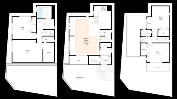 チラシやホームページなどに掲載出来る間取り図面を制作いたします