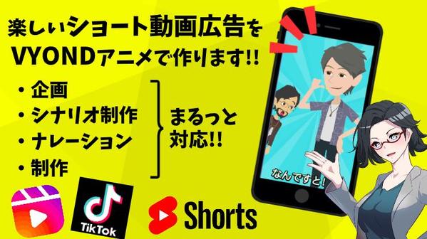 楽しいショート動画広告をVYONDアニメーションで制作します