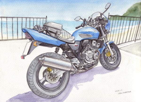 水彩で透明感のある似顔絵、ペット絵、バイク等のイラスト作成します！ます