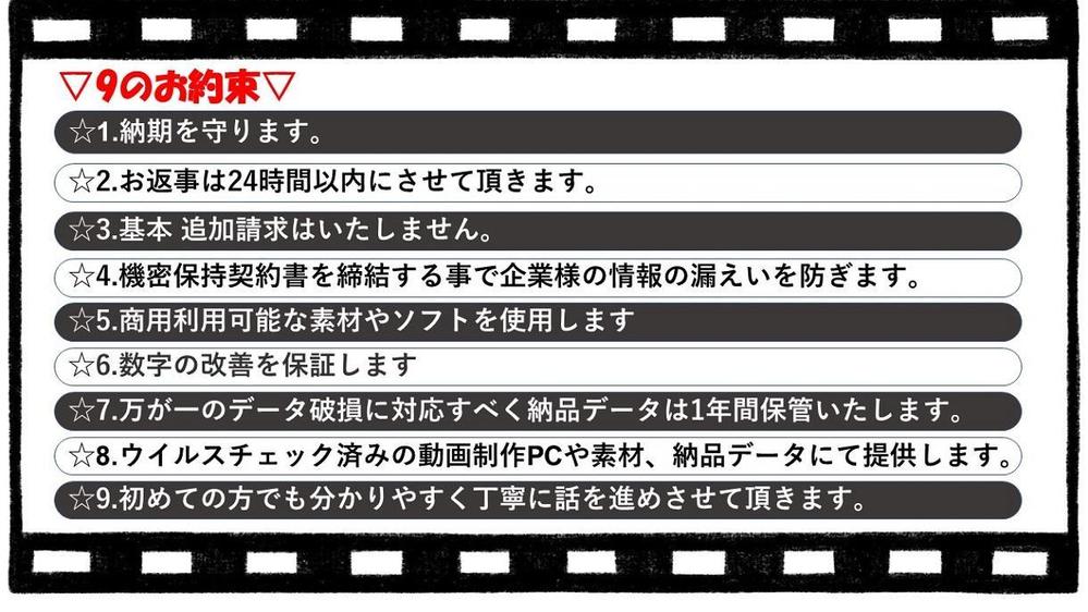 MAX1分の短い動画で素早く顧客集客/業務改善を行います