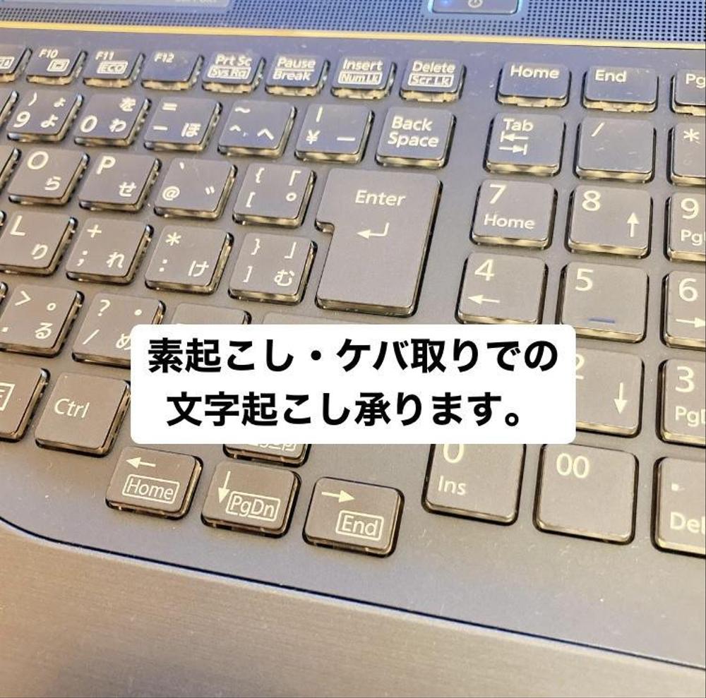 【素起こし・ケバ取り】動画・音声の文字起こし・テープ起こしいたします