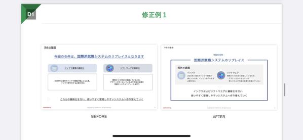 分かりやすいスライドやシンプルで見やすく伝わりやすい提案資料を作成します