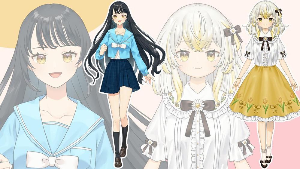 ファンタジー系から現代系まで！キャラクターイラスト・立ち絵を制作いたします