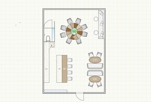 vector worksで内装の基本設計図の制作補助をします