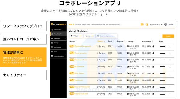 Pworkspace-リモートワークスペースのソリューションを提供ます