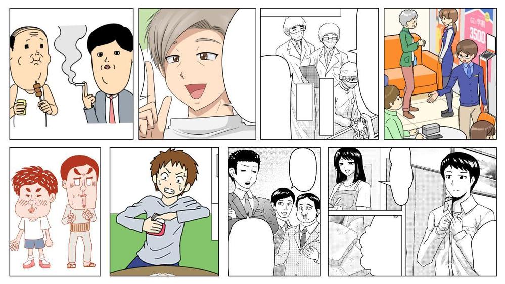 【広告・社内説明・趣味用自由】ご依頼主様のご希望の漫画を制作いたします