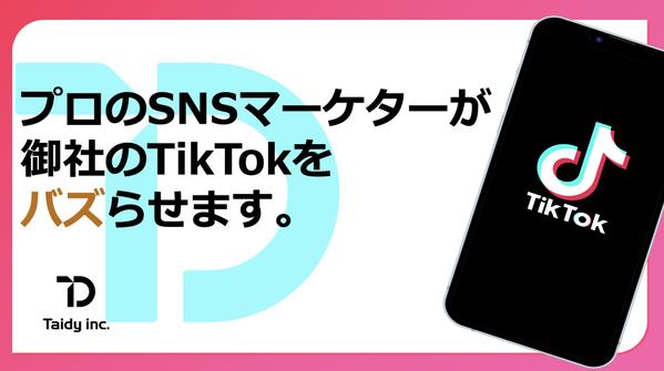 プロがTiktokアカウント運用代行を低価格で請け負います