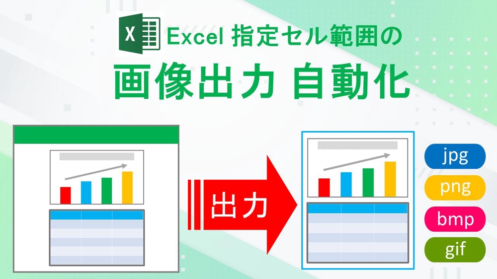 【Excel VBA】指定セル範囲の画像出力作業を自動化します
