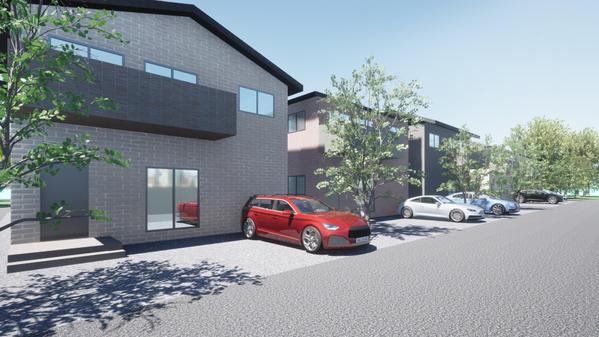 修正無制限で建物（商業、住宅、オフィス等）の３Dパースを作成します
