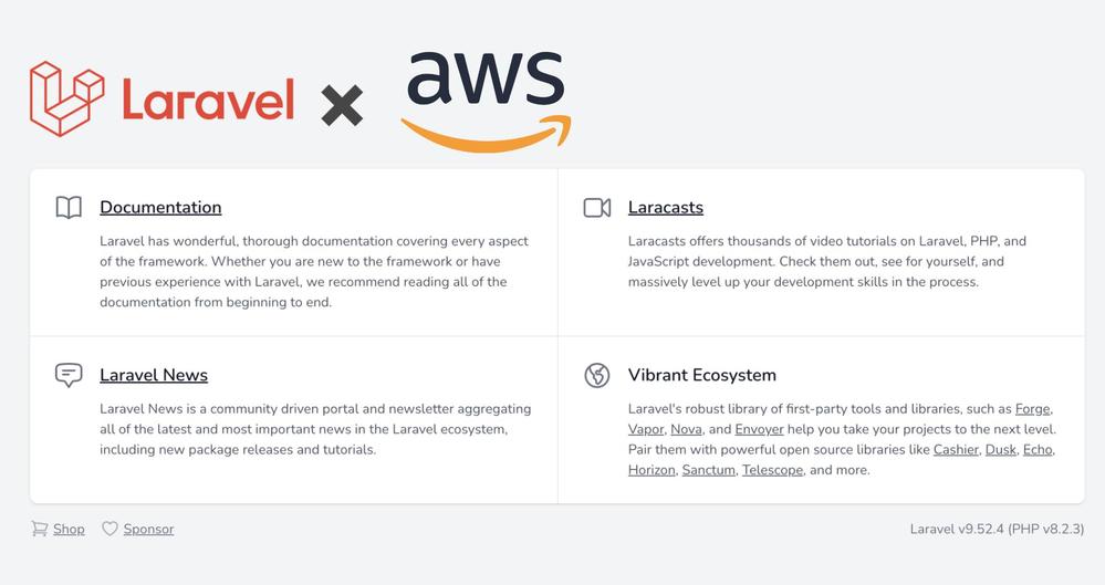 AWSにコンテナで作成したlaravelアプリをデプロイいたします