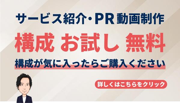 【構成お試し】0からあなたの商品の認知度を上げるPR動画を作成します