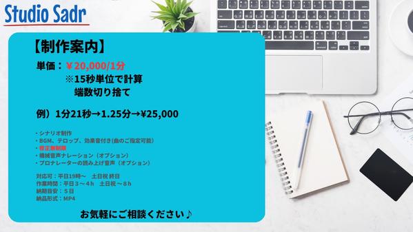 【修正無制限】VYONDで集客用アニメーションを制作します