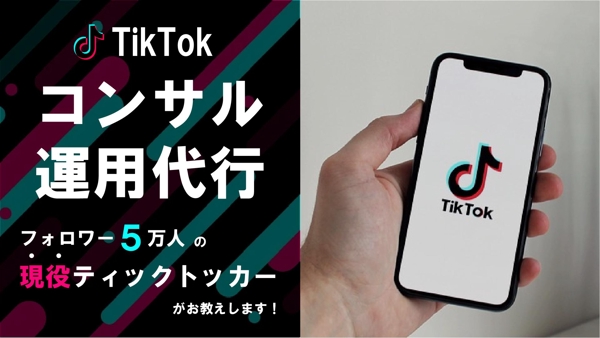 TikTok コンサル・運用代行　現役TikTokerが運用いたします