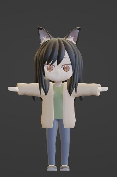 Blenderで3dモデリング、キャラクター、物を作ります