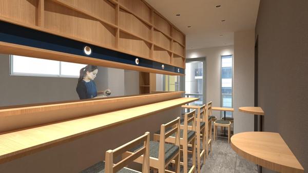 店舗・住宅インテリアデザイナーが空間イメージパースを作成します