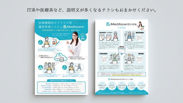 伝わるチラシ・フライヤーA4を適正価格で作成いたします