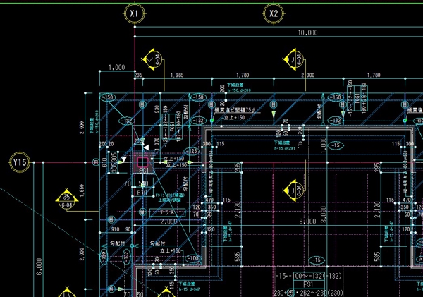 建設・建築・施工図面をCAD(2D)にて作図を行います