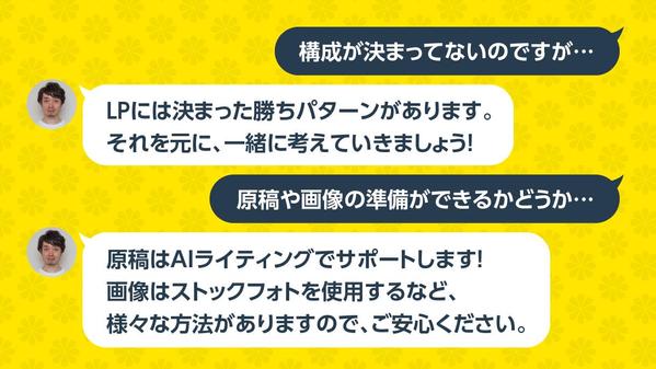 効率と効果を両立。テンプレートの活用により短期間で高品質なLP制作をお約束します