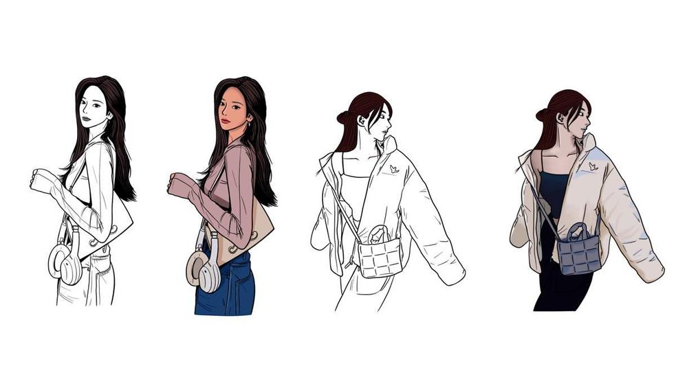 人物イラストを中心にかわいい、シンプル、オシャレなイラストを制作します