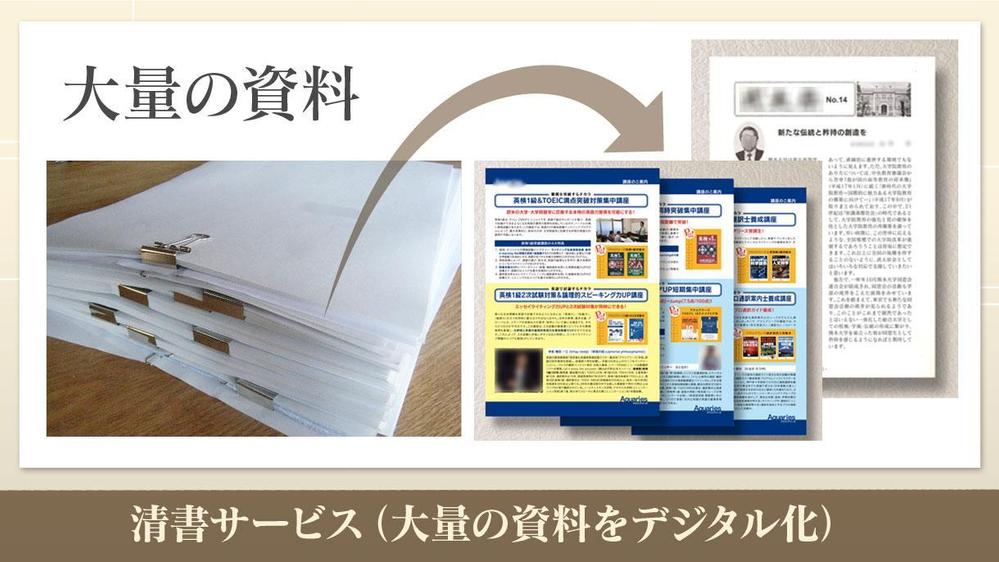 【デザイン業務歴30年の実績】プレゼン資料の制作・清書サービス承ります