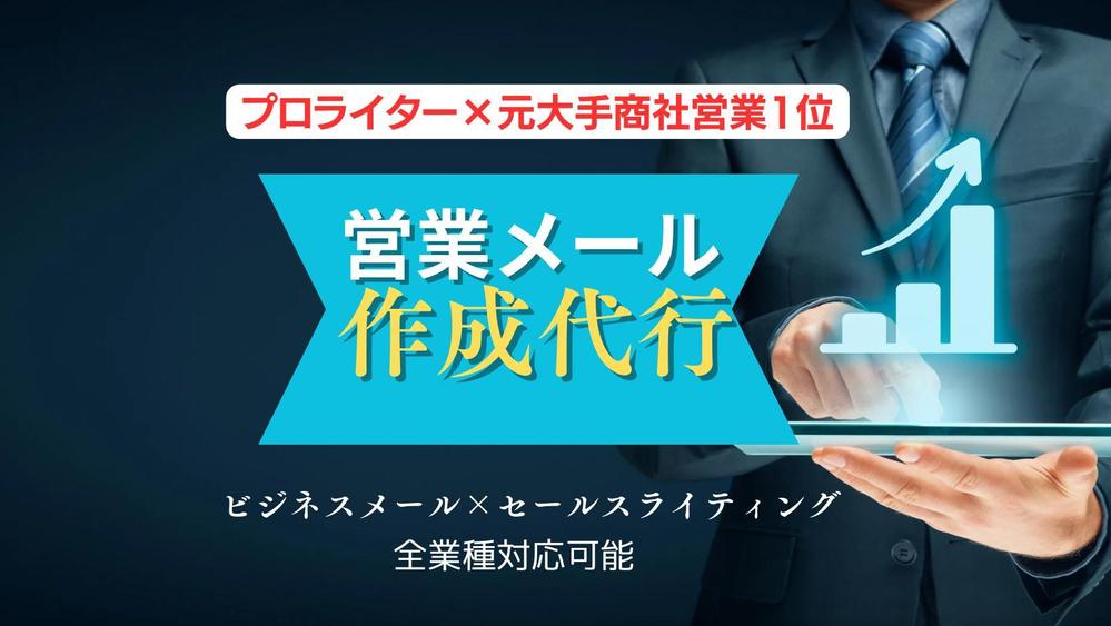 プロライター×元大手商社営業1位が「効果的な営業メール・DM」を作成します