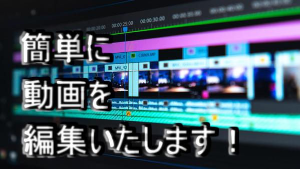 元You Tube動画投稿者が動画編集をお手伝いいたします