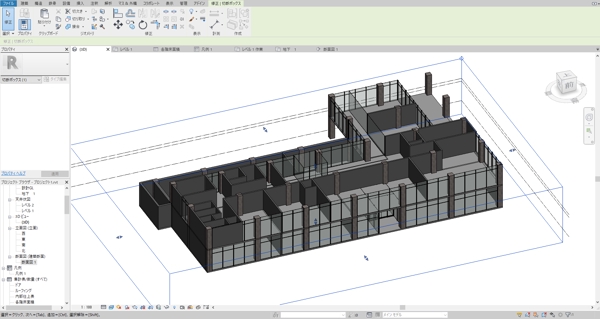 Revit（BIM）で建築物のモデリング＆作図をします