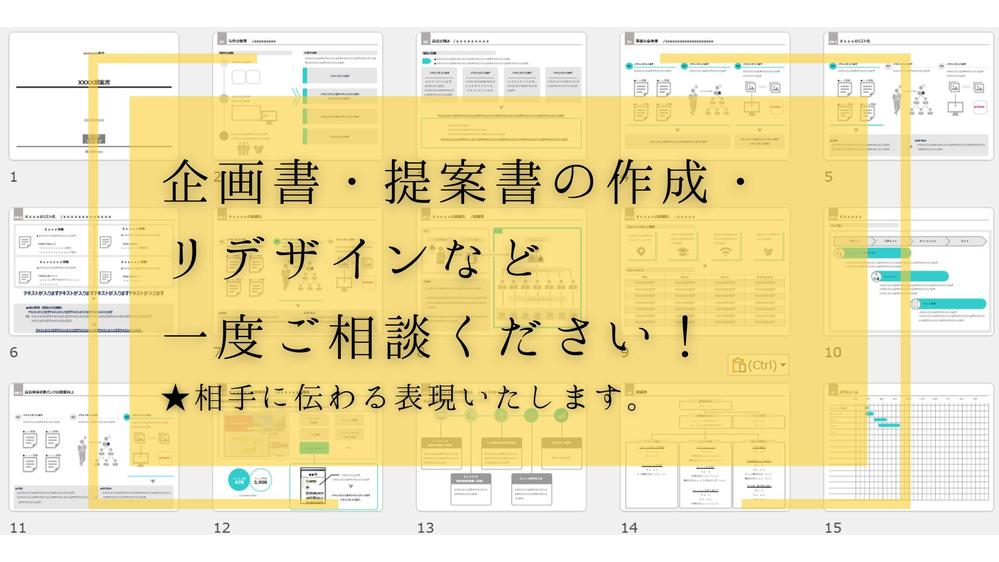 パワーポイントを使用した、提案資料の修正・微調整など承ります