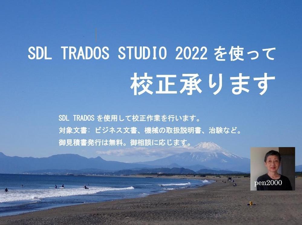 SDL TRADOS STUDIO 2022を使って英⇔日翻訳文の校正を行います