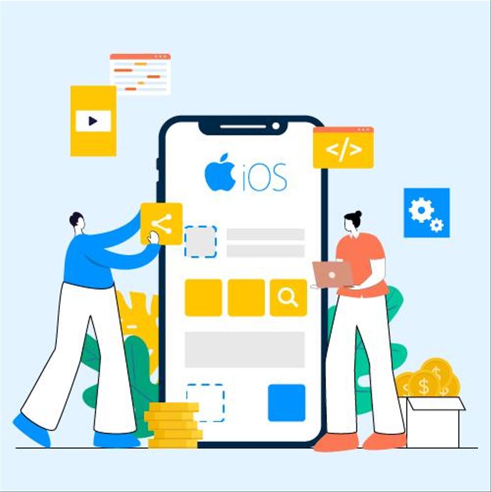 iOS/Androidアプリ両方とも開発/対応できる！品質＆期限を厳守します