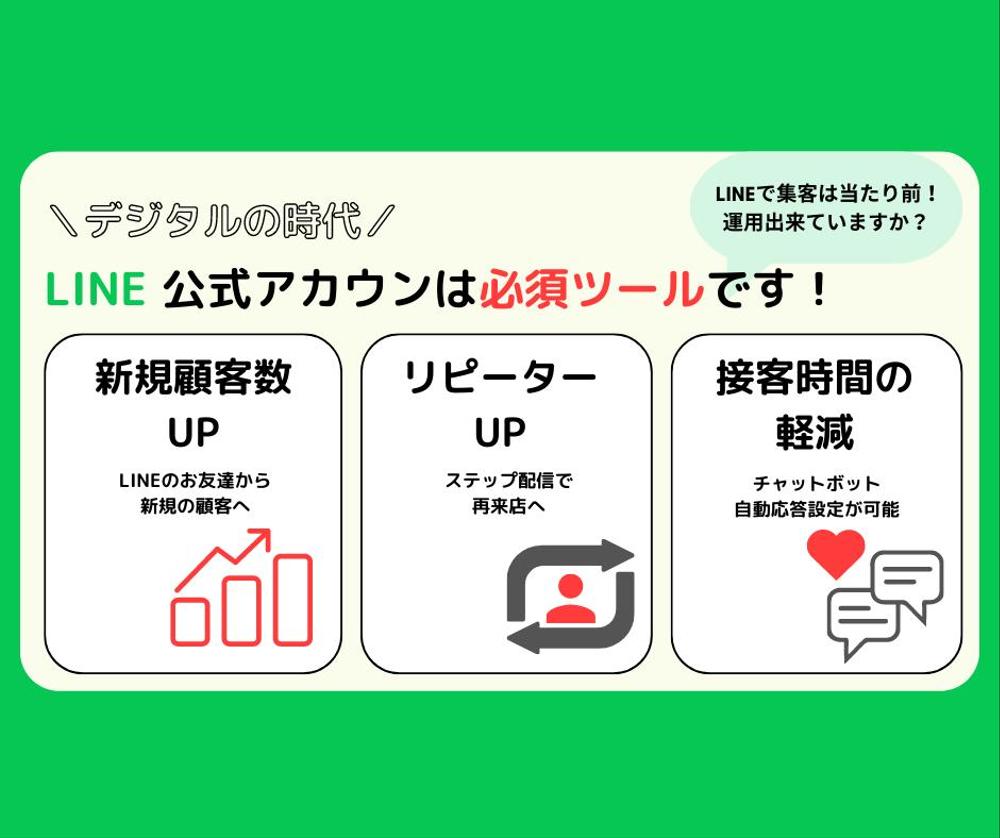 【LINE】リピート顧客・クロスセルなどCV獲得をLINEで行います