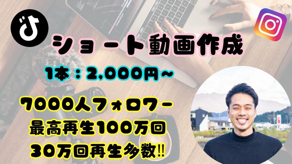 【1本2,000円】TikTokショート動画編集　なんでもご相談ください。ます