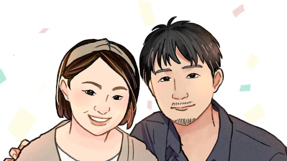 SNSなどにぴったりなシンプル似顔絵アイコンを描きます