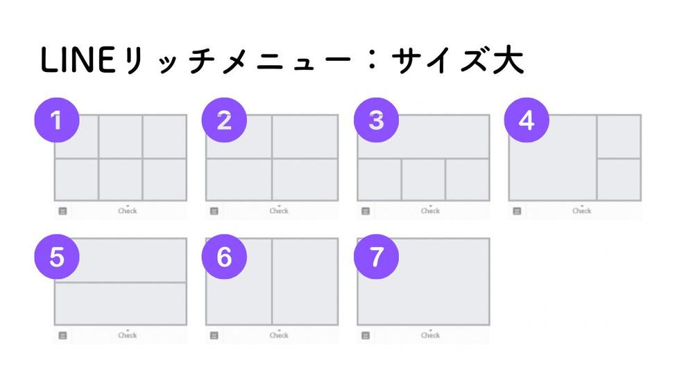 LINE公式アカウント リッチメニューデザイン作成します