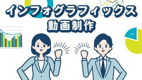 サービス紹介などのインフォグラフィックス動画を作成致します。ます