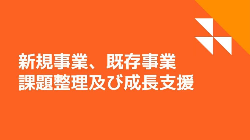 【経営者・事業責任者向け】御社の既存事業の課題を整理、コンサルティングします