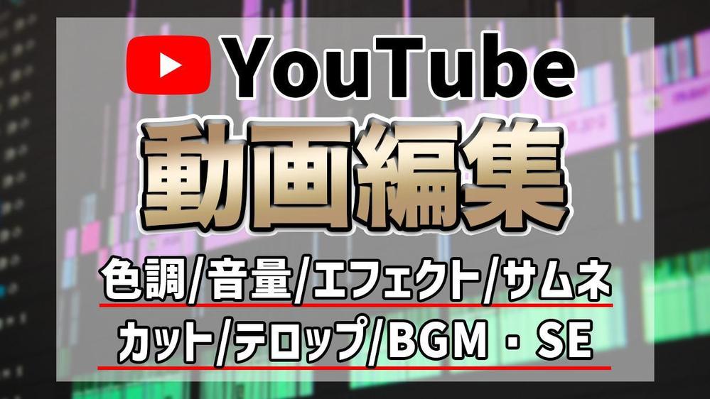 YouTube向け動画編集を高品質かつ迅速にお届けします