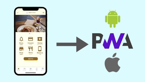 iOS/Android双方に対応したモバイルアプリ開発します