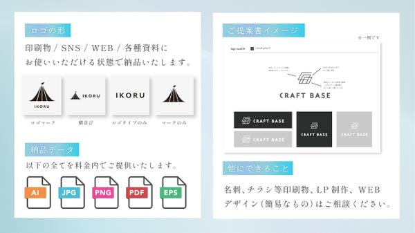 どんなジャンルもお任せください。柔らかい雰囲気のロゴ作成します
