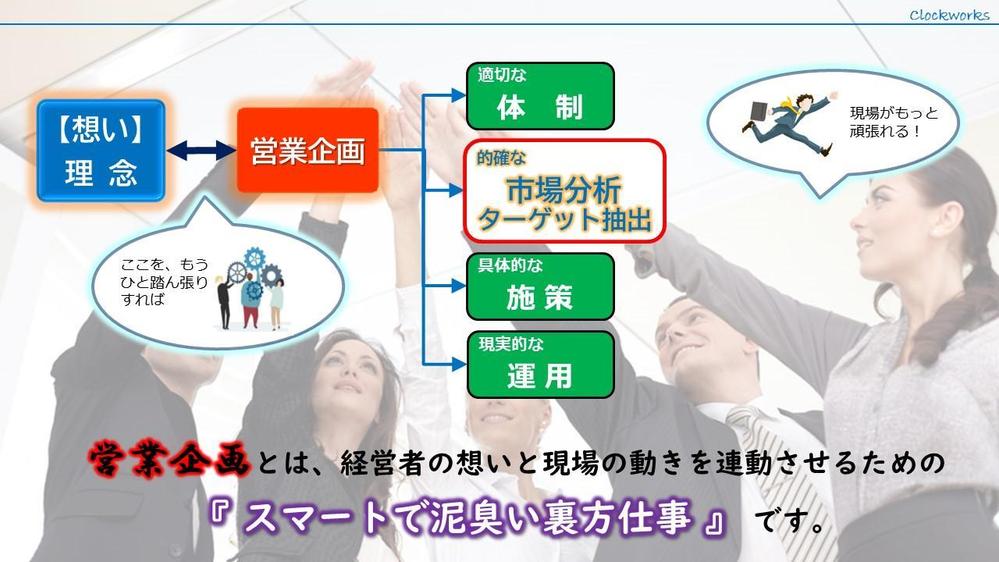 【営業企画】机上のコンサルではなく『現場を回す実践力』で一緒に汗をかきます