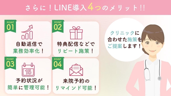 元看護師がクリニック特化で「あったらいいな！！」のLINE公式を実現します