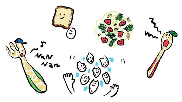 絵本に出てきそうな優しいおもしろキャラクターを描きます