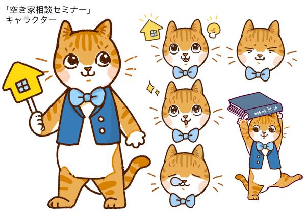 表情豊かでかわいい動物のキャラクターイラストお描きします