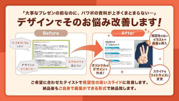 時間短縮！セミナーやプレゼン資料のパワポ作成、代行いたし
ます