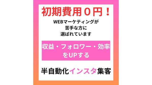 instagram内で診断機能や検索機能、プレキャンを自動化するシステムを導入します