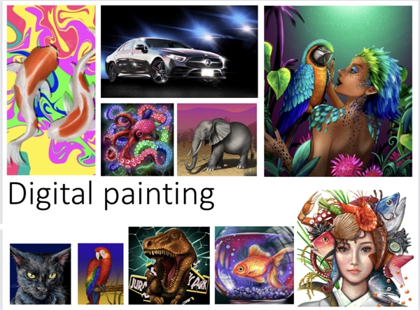 看板・ロゴデザイン、Webサイト向けイラスト、デジタル画・手描き画なんでも描けます