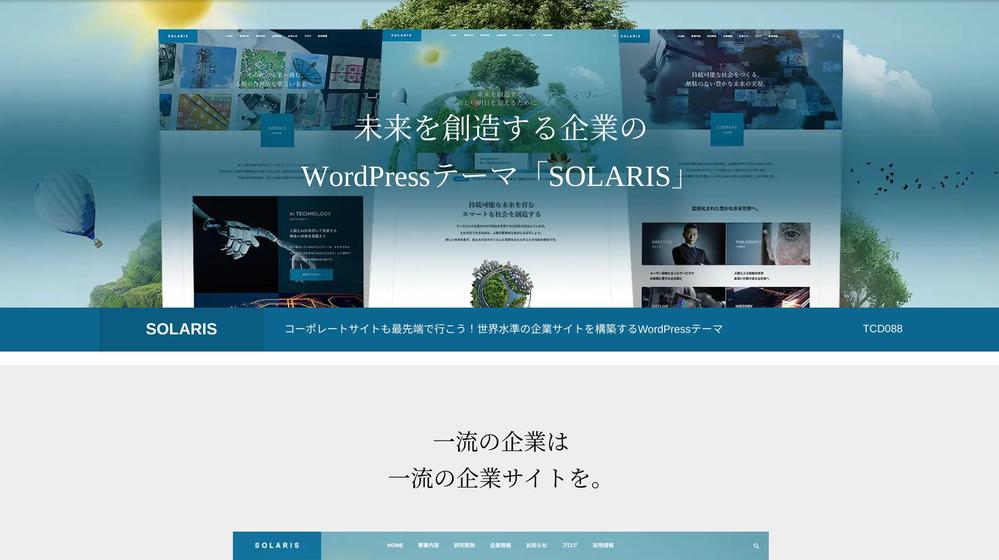 TCD｜WordPressで集客できるホームページを制作します