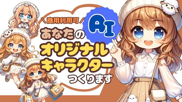 【商用利用可】AIイラスト★オリジナルキャラクターを作成します